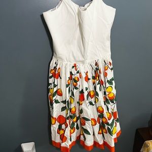 Orange plus size pinup dress. Disney pinup couture. NWT